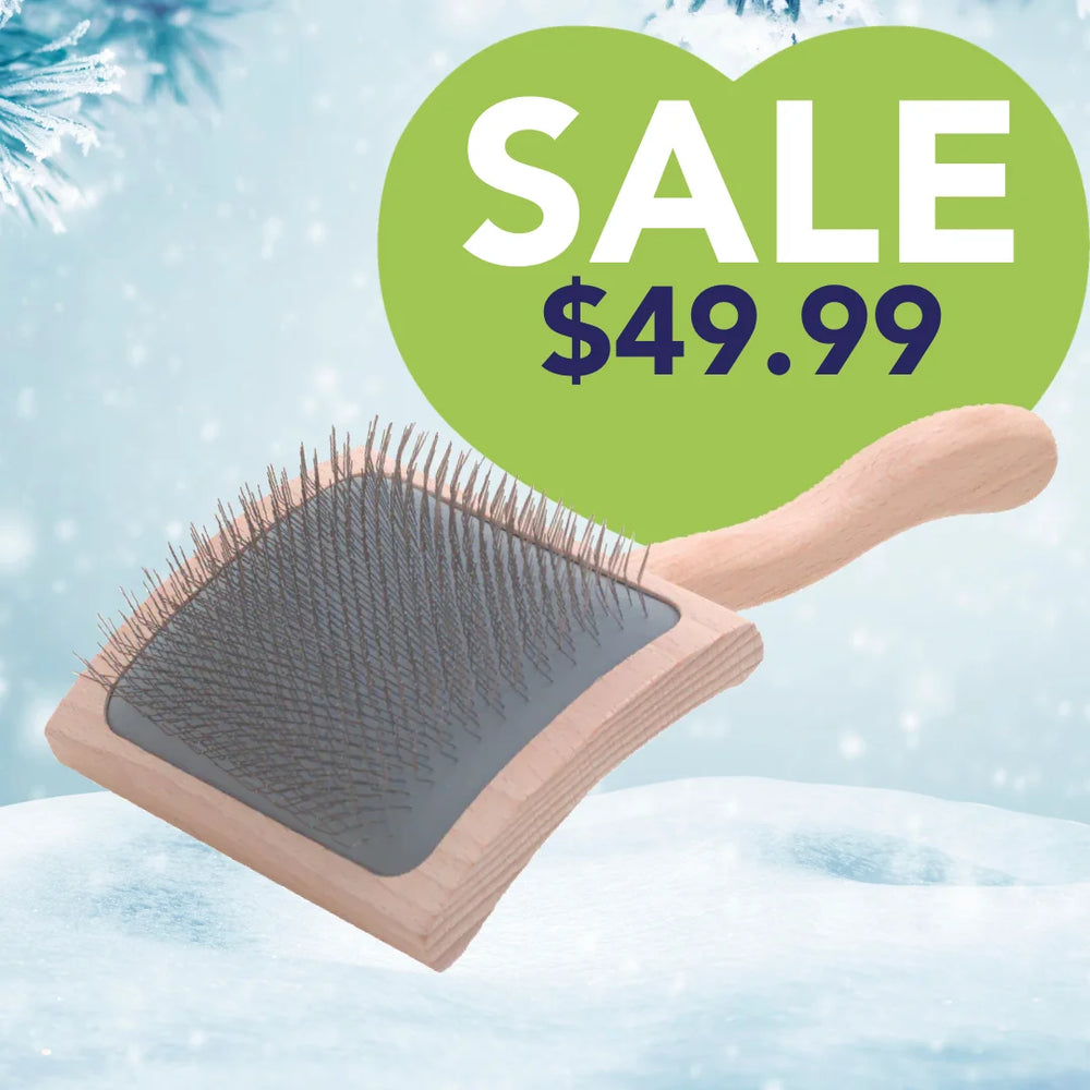 Mark Curved Back Large Slicker Brush by Chris Christensen