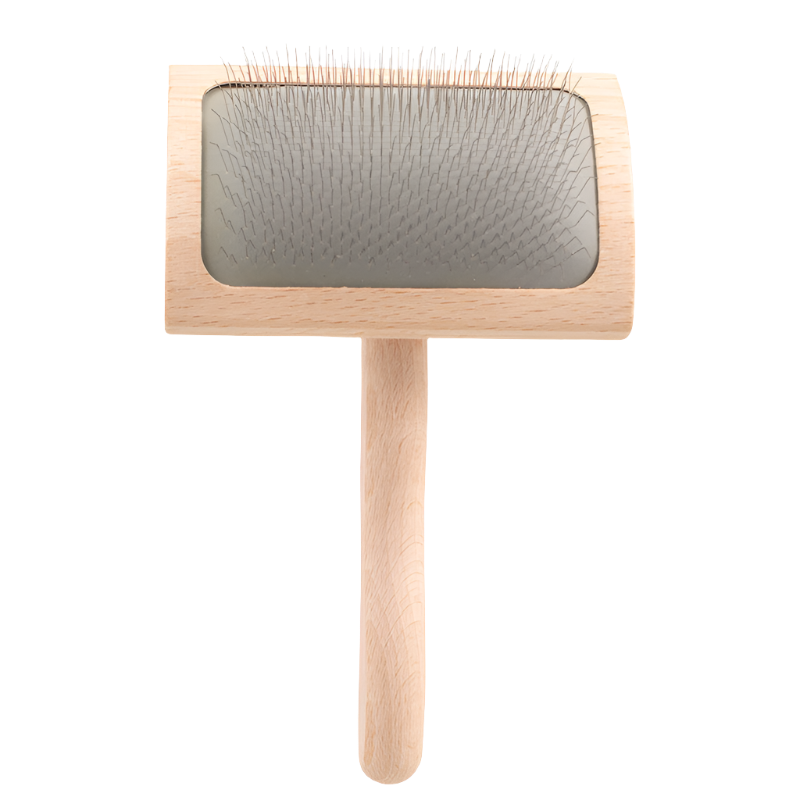 Mark Curved Back Medium Slicker Brush by Chris Christensen