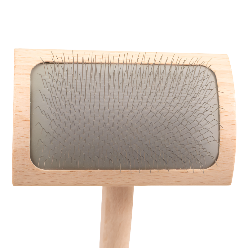 Mark Curved Back Medium Slicker Brush by Chris Christensen