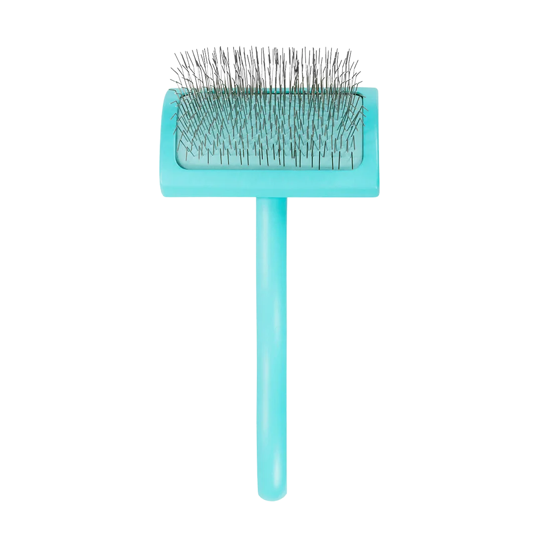 Medium Home Care Big G Teal Slicker Brush by Chris Christensen