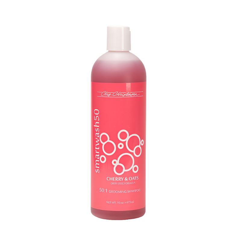 chris christensen smart wash50 cherry & oats shampoo for cats and dogs