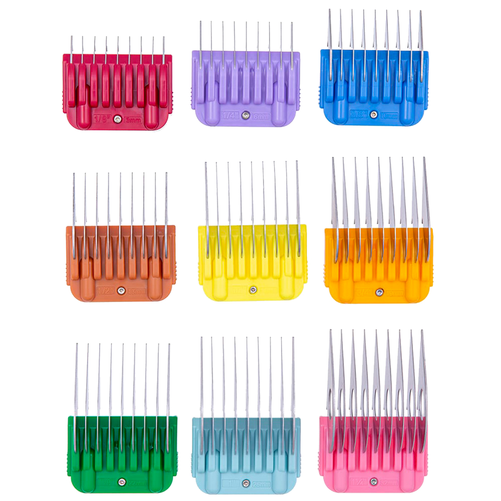 Snap on Colored Combs Set by PetStore.Direct