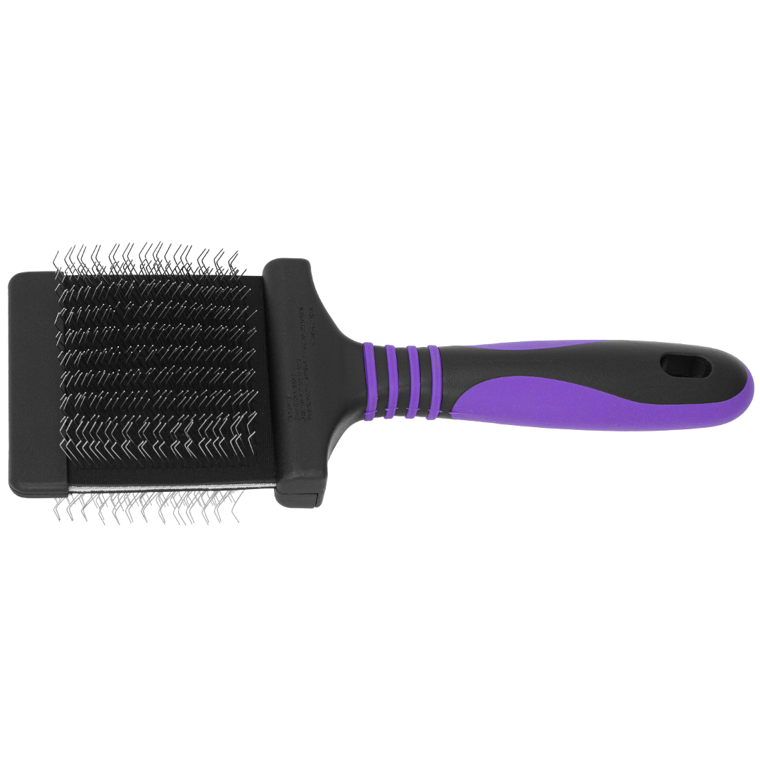 Medium Firm Purple Deshedding Slicker Brush by Dog Fashion Spa