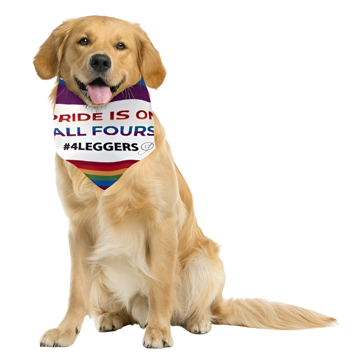 Pride is on All Fours #4Leggers Bandana by Dog Fashion Living