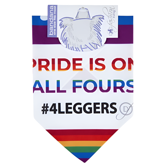 Pride is on All Fours #4Leggers Bandana by Dog Fashion Living