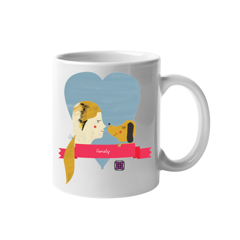 Dogs Are Family Mug by Dog Fashion Living