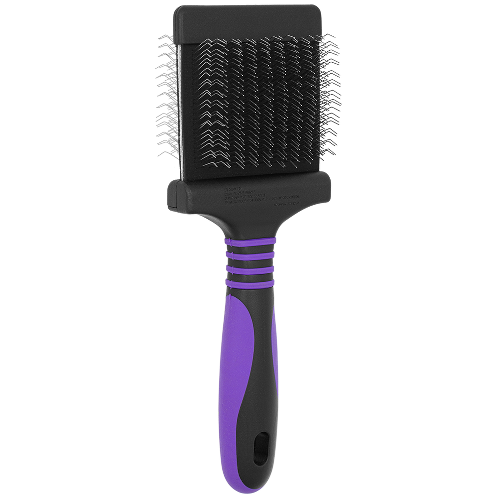 Deshedding Medium Firm Purple Slicker Brush by Dog Fashion Spa