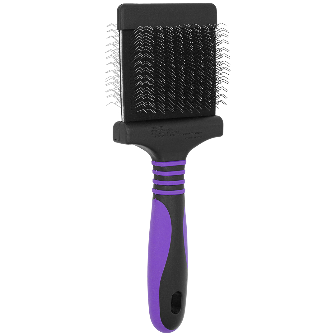 Deshedding Medium Firm Purple Slicker Brush by Dog Fashion Spa