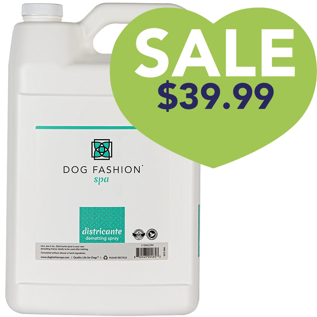 Districante Dematting Spray Gallon by Dog Fashion Spa