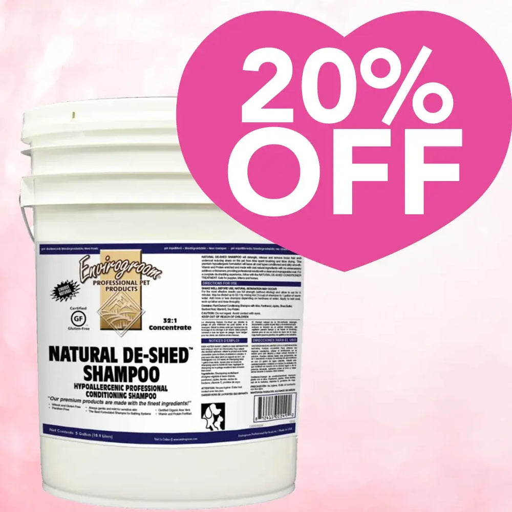 Natural De-shed Shampoo 5 Gallons by Envirogroom