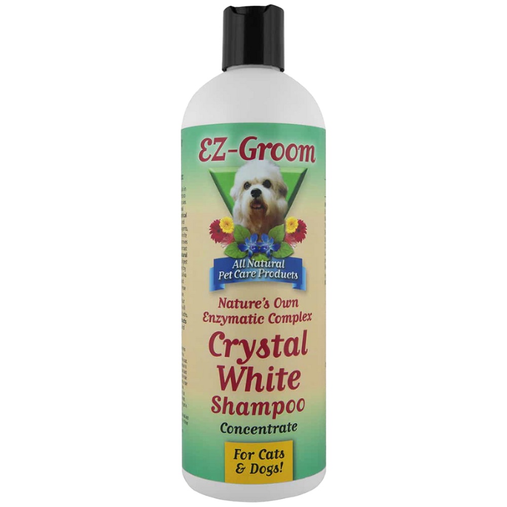 Crystal White Whitening Shampoo 16oz by EZ-Groom