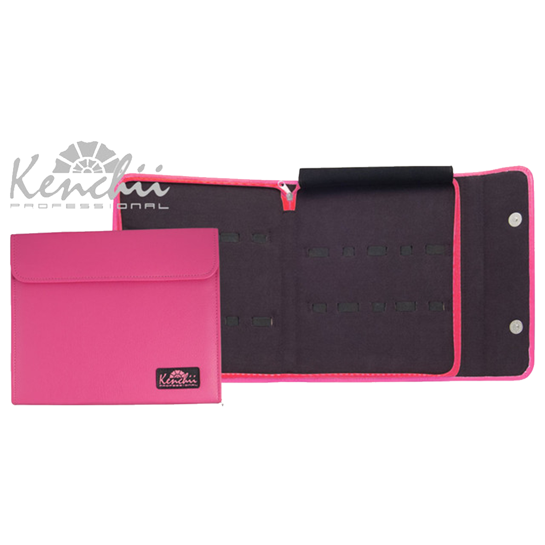 Faux Leather 10-Shear Case Pink by Kenchii