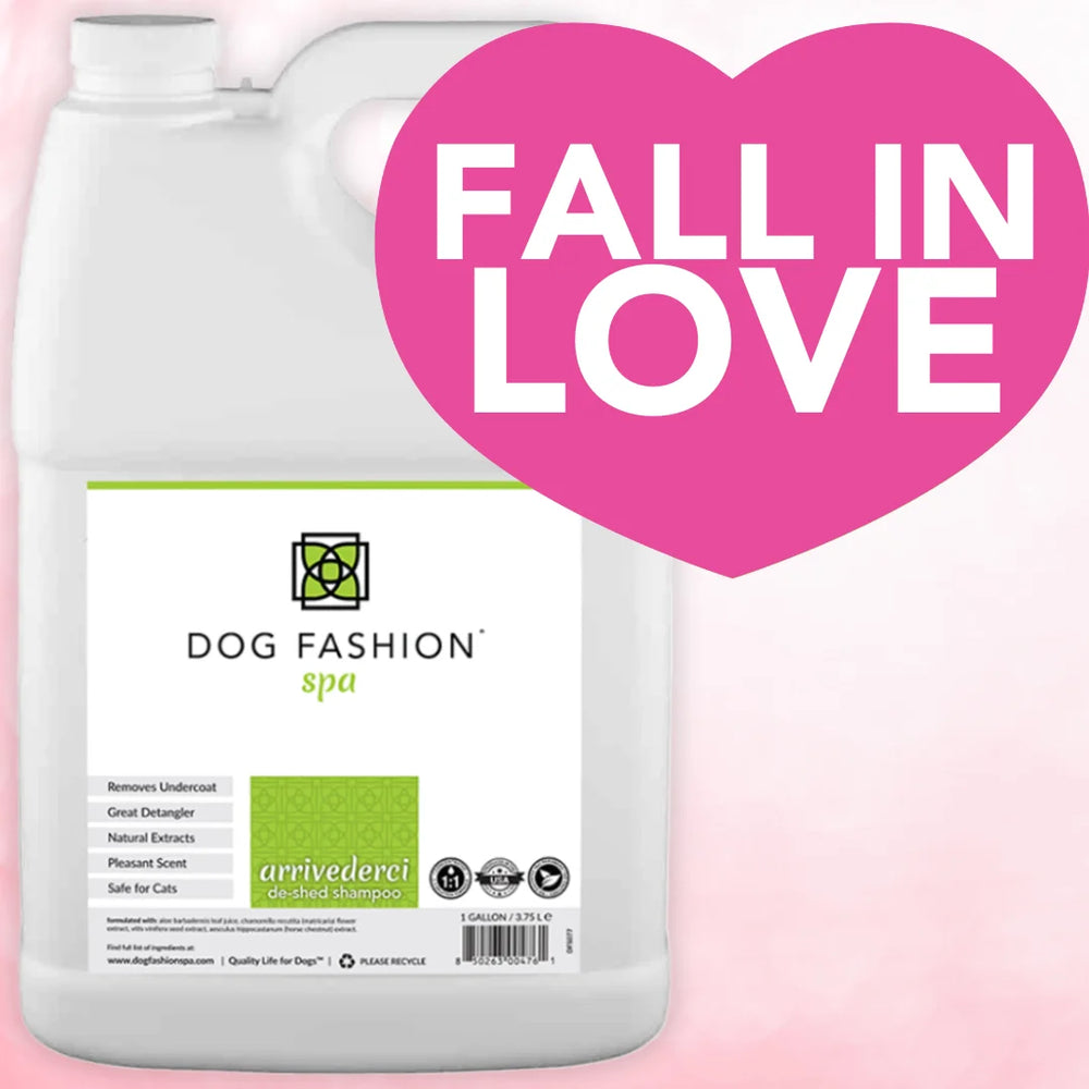 Arrivederci De-Shedding Shampoo Gallon by Dog Fashion Spa