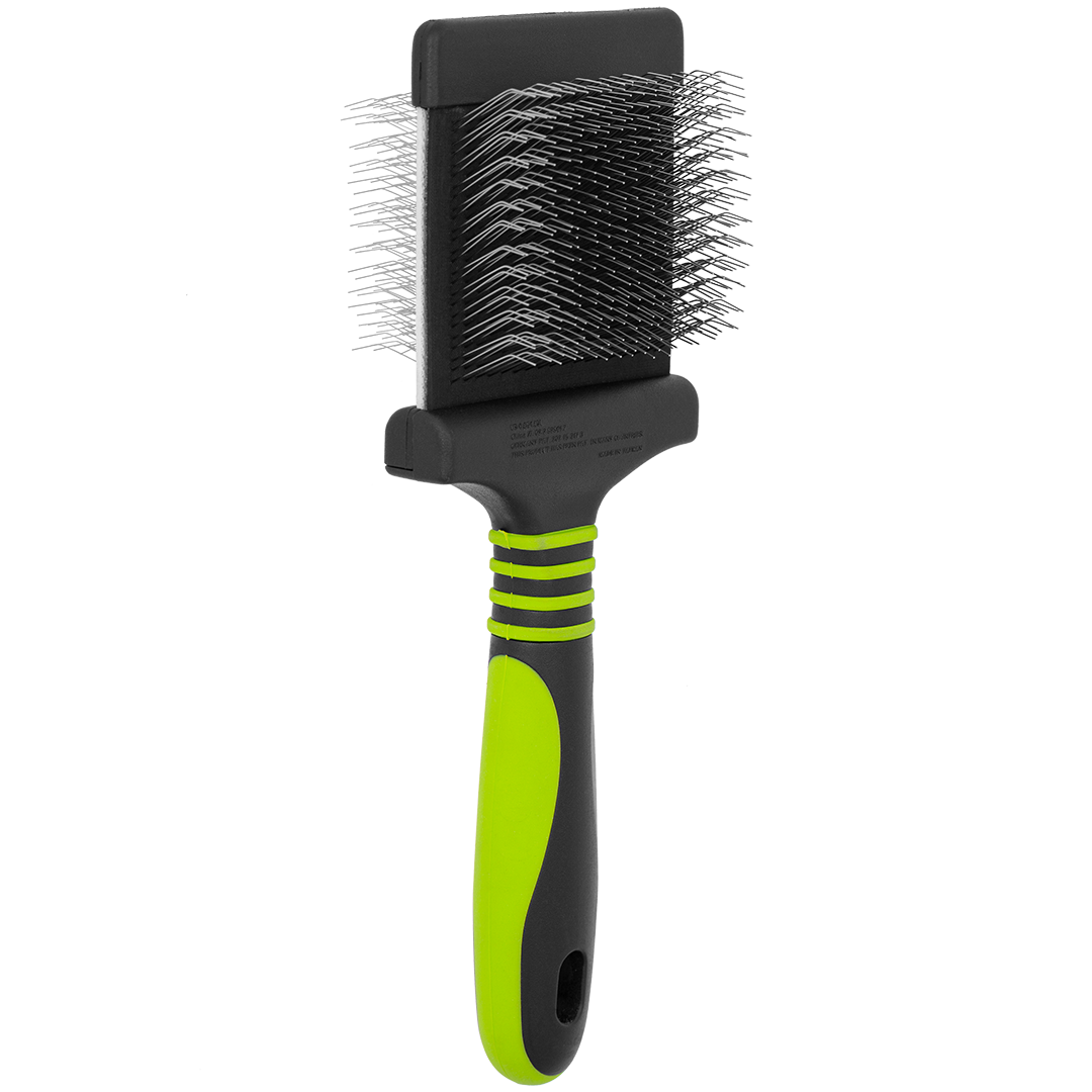 Dog Fashion Spa Finishing Soft Green Slicker Brush