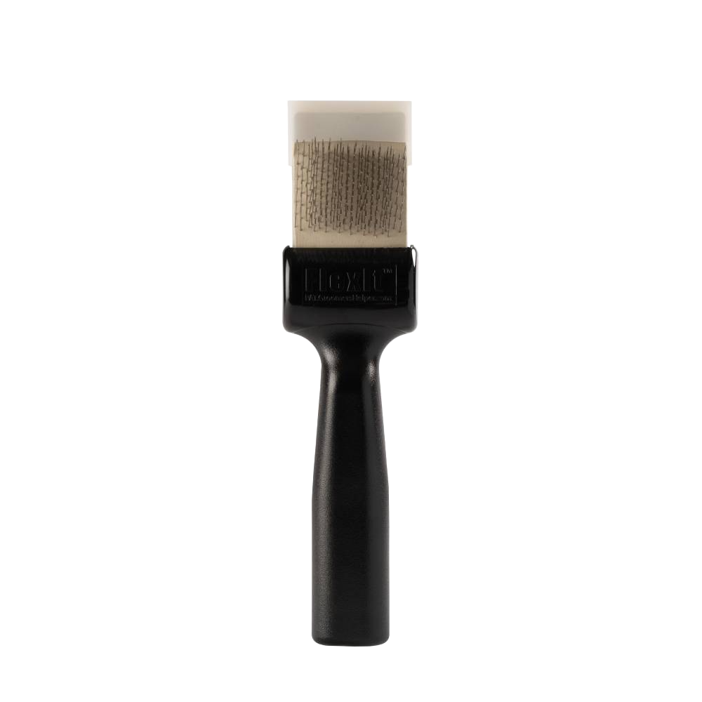 Silver Firm Flex Undercoating Twin Single Brush by FlexIt