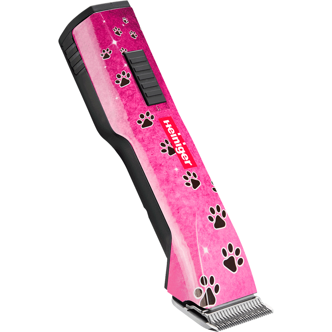 Pink Paws Saphir Cordless Clipper One Battery with Free Clipper Grip by Heiniger