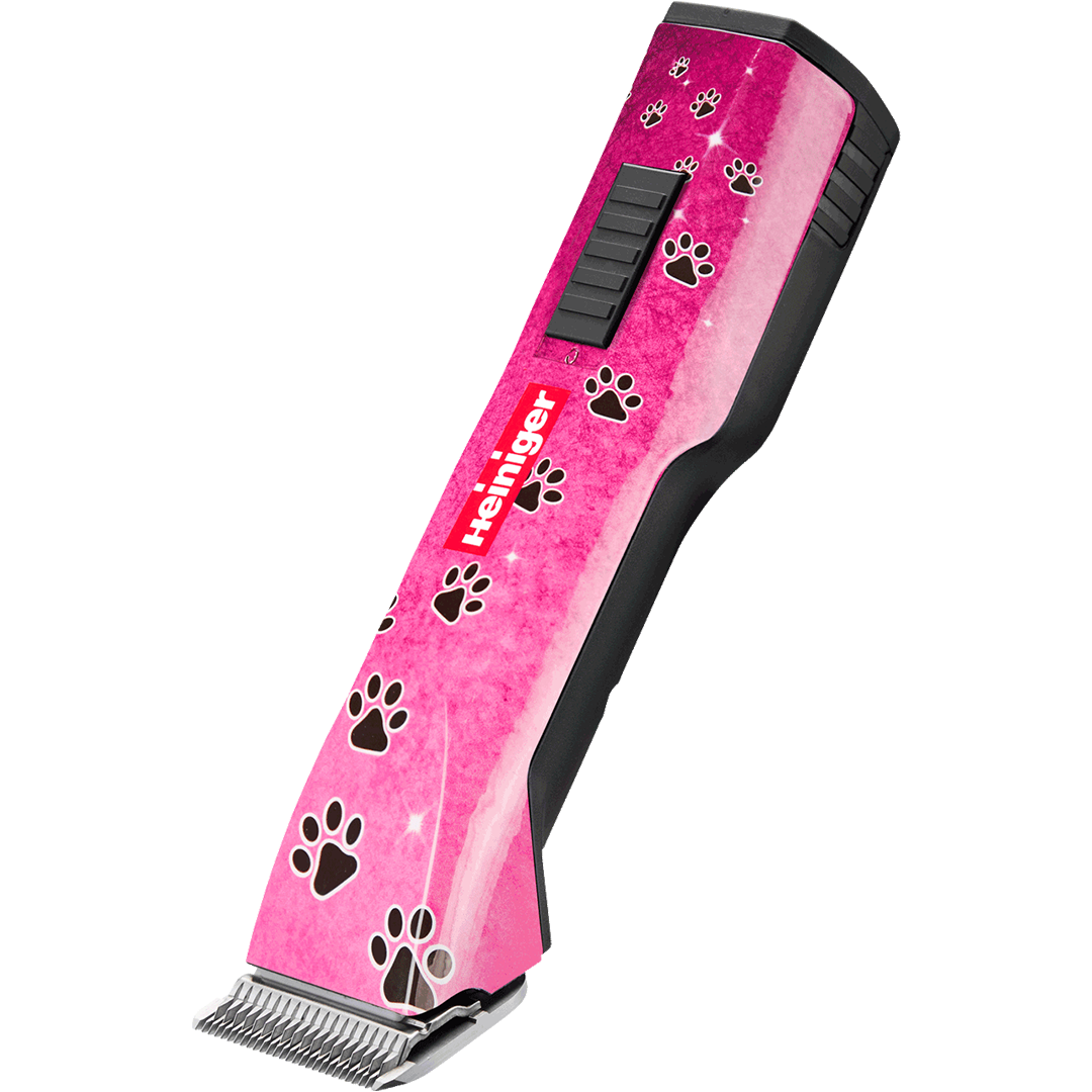 Pink Paws Saphir Cordless Clipper One Battery with Free Clipper Grip by Heiniger