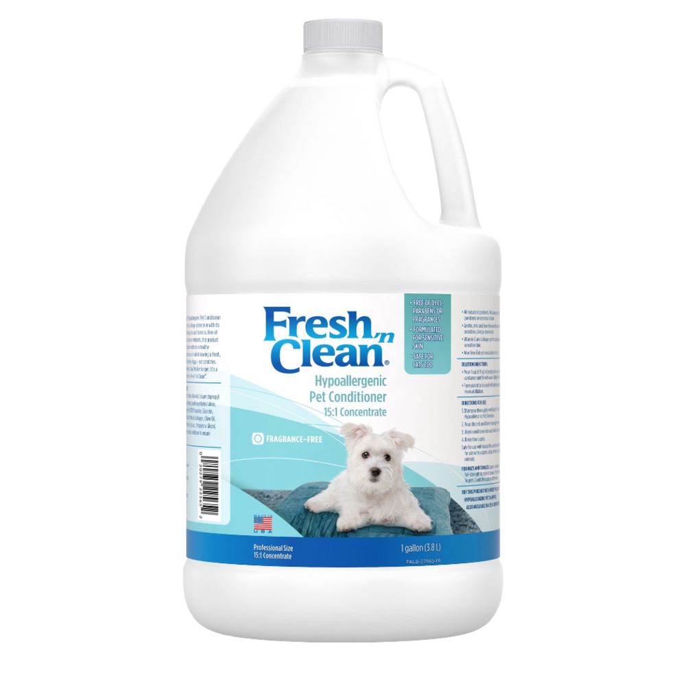 Hypoallergenic Pet Conditioner 15:1 Concentrate Gallon by Fresh 'n Clean