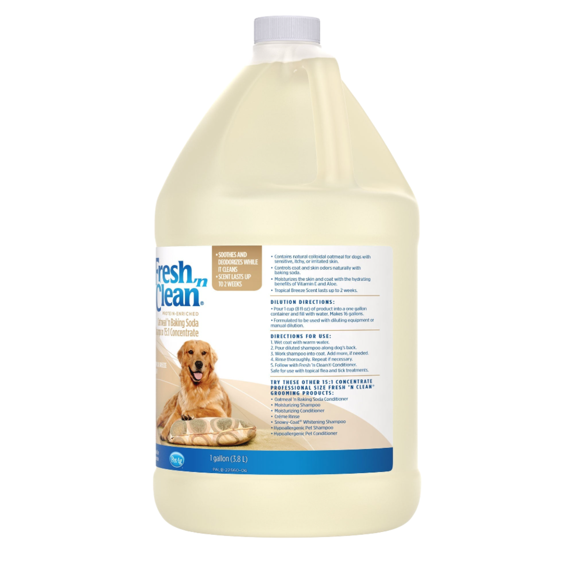 Oatmeal ’n Baking Soda Shampoo Tropical Breeze Scent 15:1 Concentrate Gallon by Fresh 'n Clean