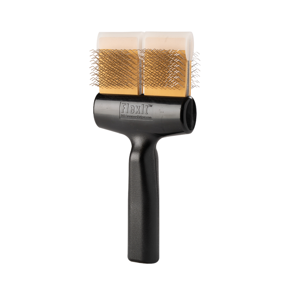 Gold Soft Flex Undercoating Twin Double Brush by FlexIt