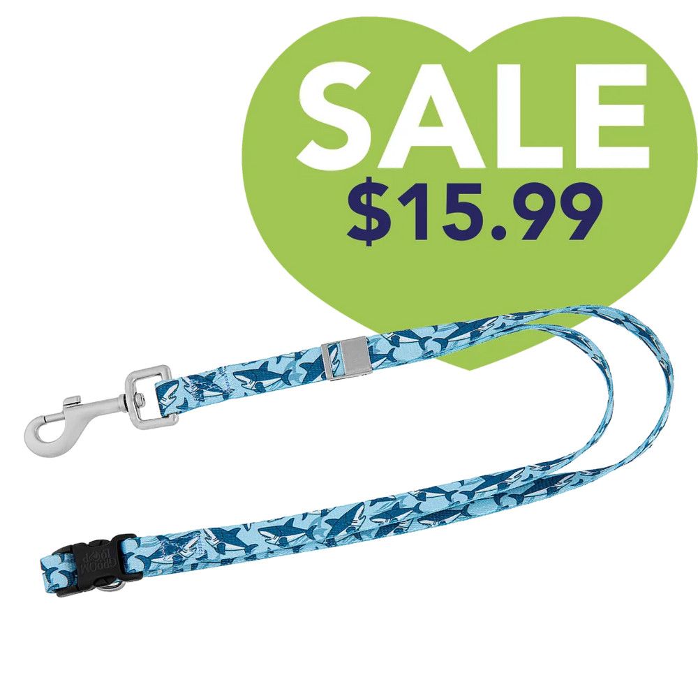 24" Polyester Loop Blue Sharks by Groom Loop