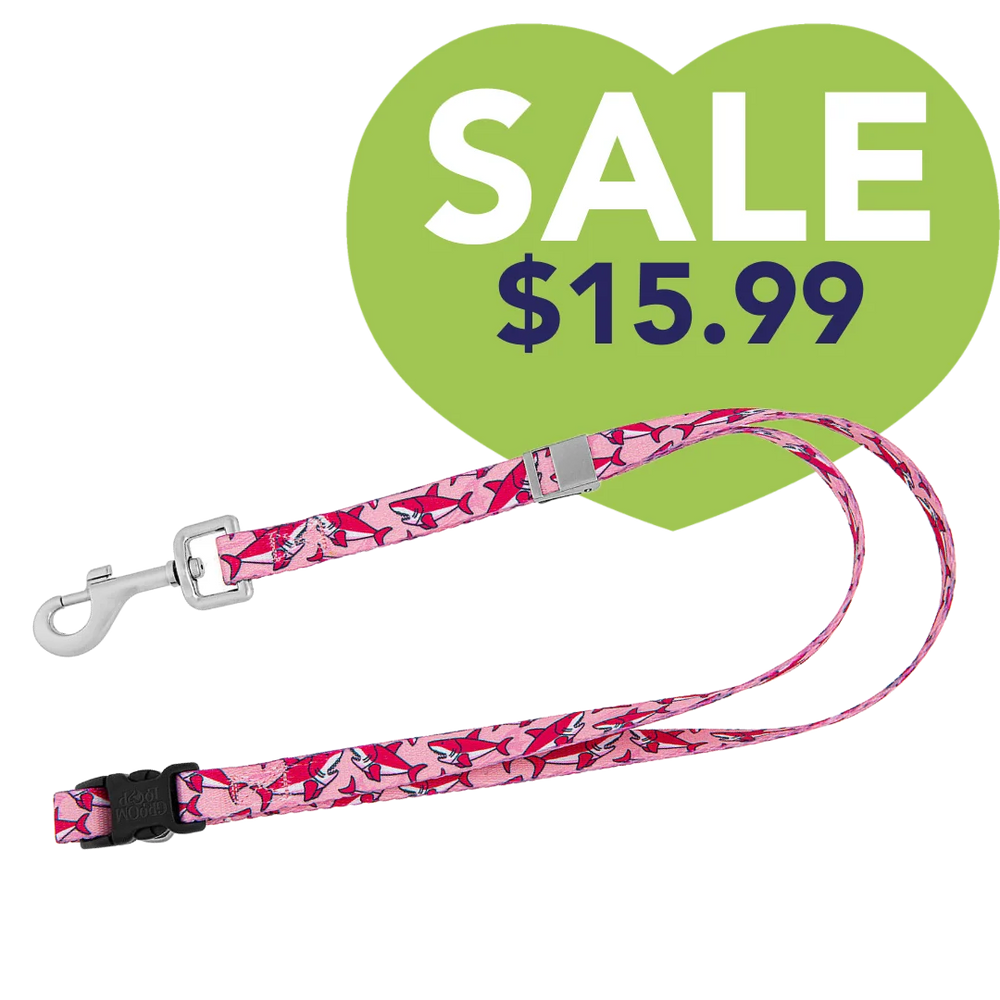 24" Polyester Loop Pink Sharks by Groom Loop