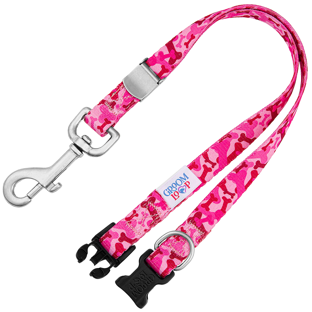 20" Polyester Loop Pink Bone Camo by Groom Loop