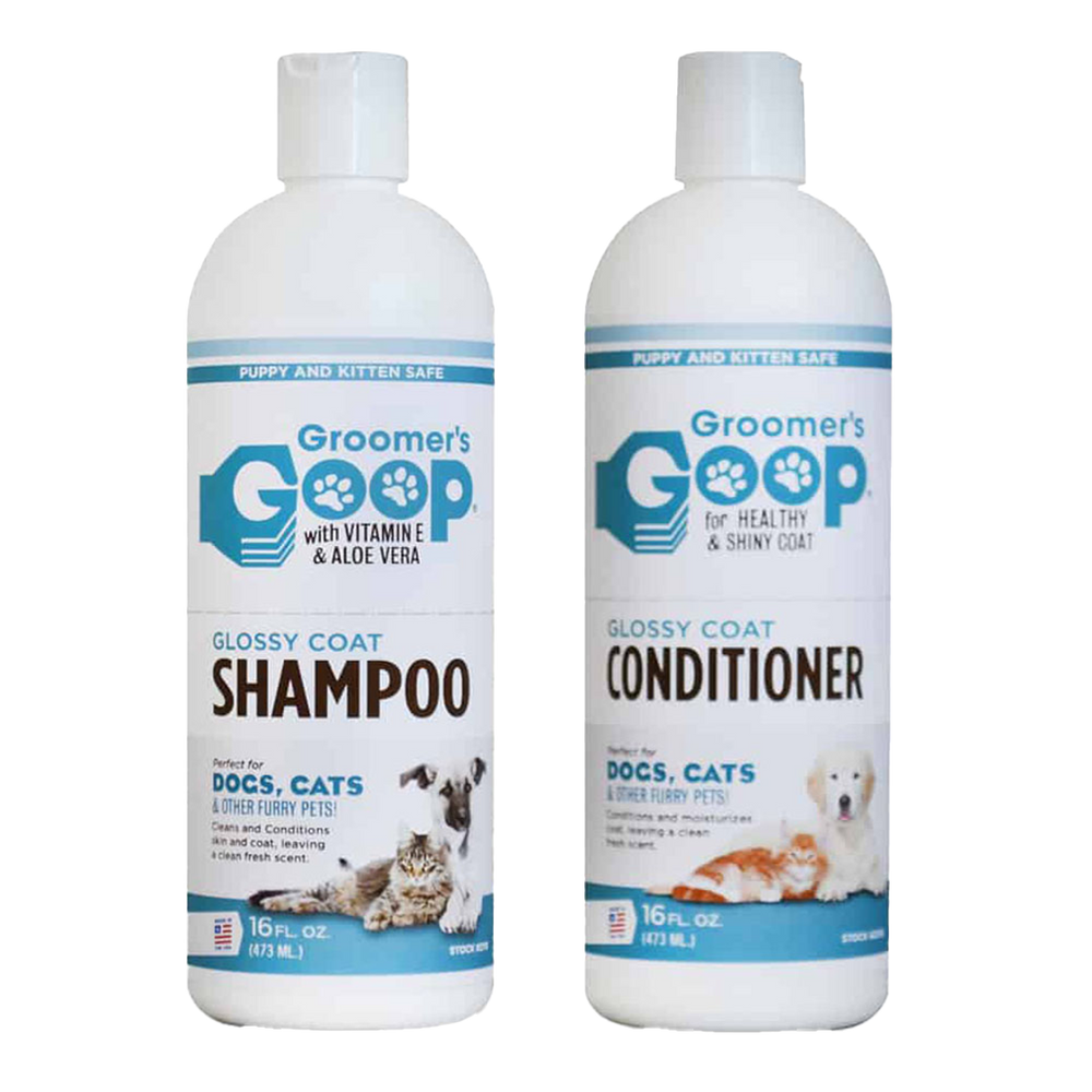 Glossy Coat Shampoo and Conditioner 16oz by Groomer's Goop