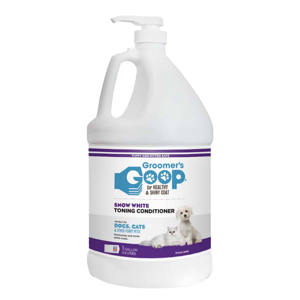 Snow White Toner Conditioner Gallon by Groomer's Goop