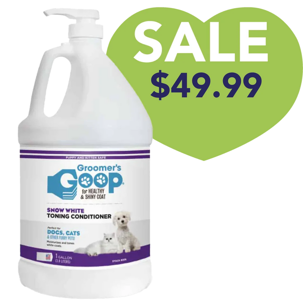 Snow White Toner Conditioner 1 Gallon by Groomer's Goop