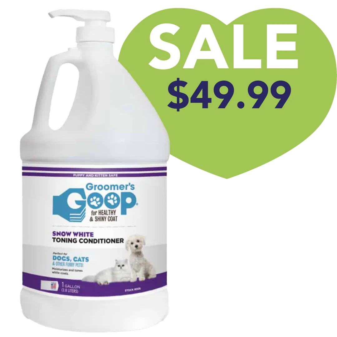 Snow White Toner Conditioner 1 Gallon by Groomer's Goop