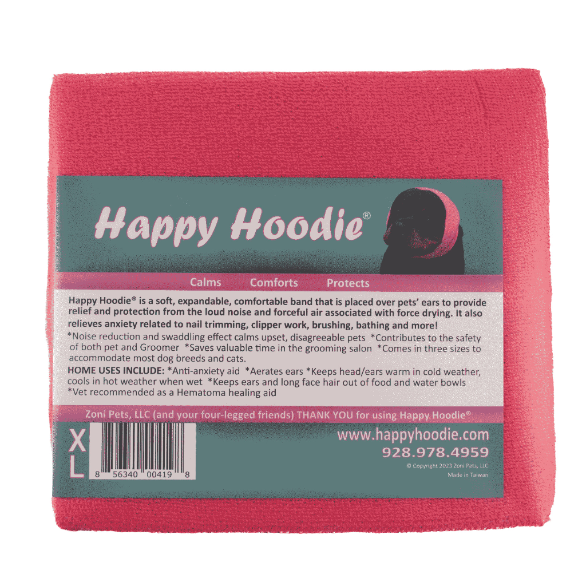 Happy Hoodie Extra Large Pink