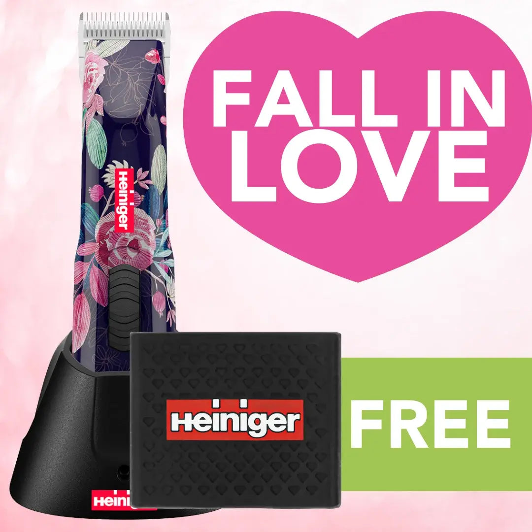 Limited Edition Flower Opal Cordless Clipper One Battery with Free Clipper Grip by Heiniger