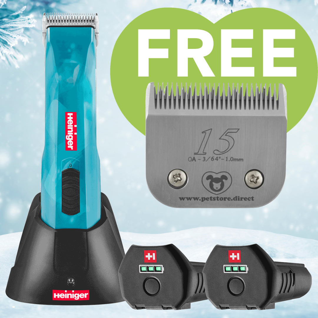 Opal Cordless Clipper 2 Batteries with Free PSD #15 Blade by Heiniger