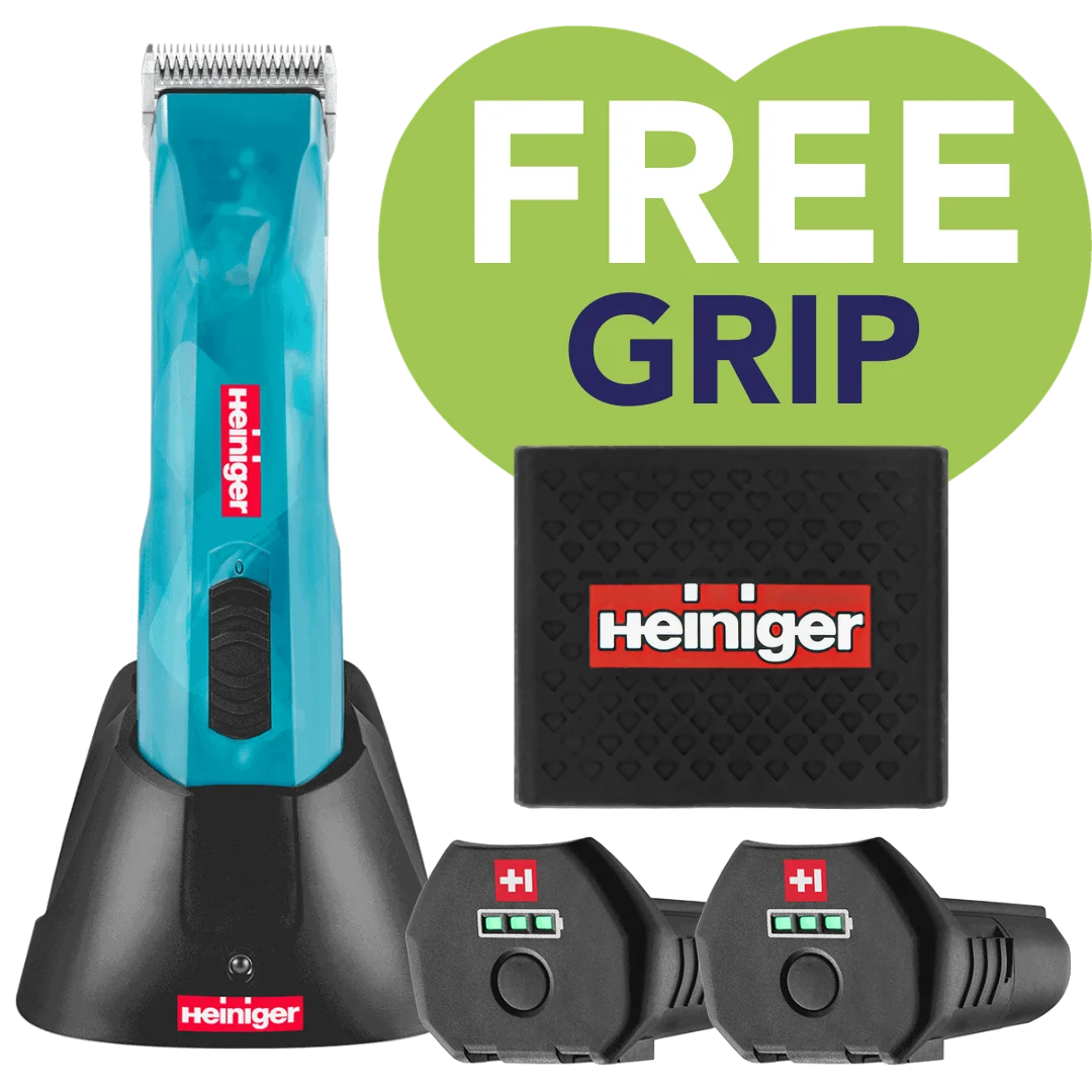 Opal Cordless Clipper 2 Batteries with Free Clipper Grip by Heiniger