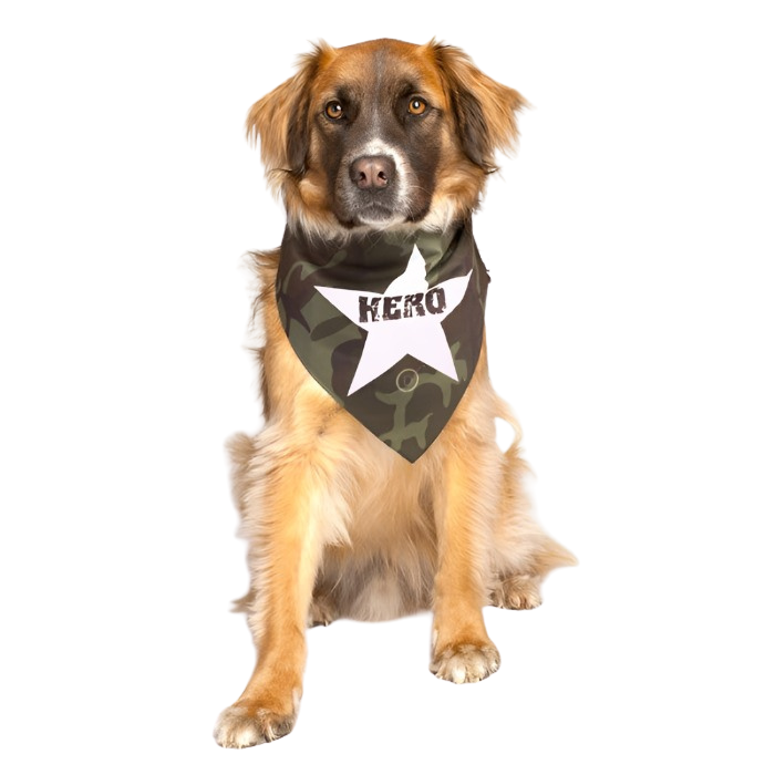 Dog Fashion Living Hero Military Dog Bandana