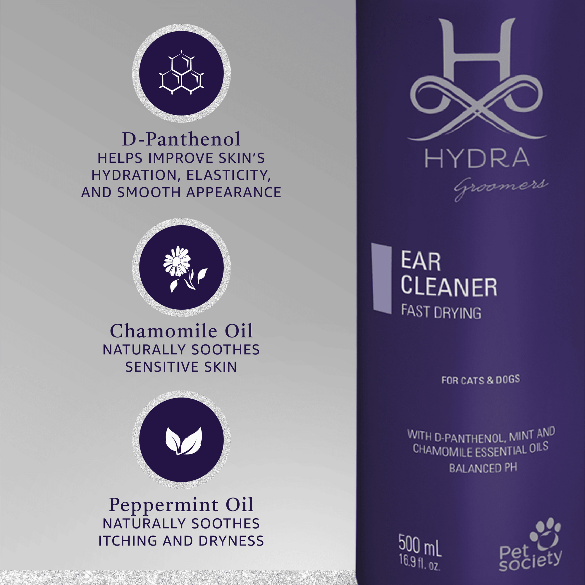 Flushable Ear Cleaner for Dogs and Cats by Hydra