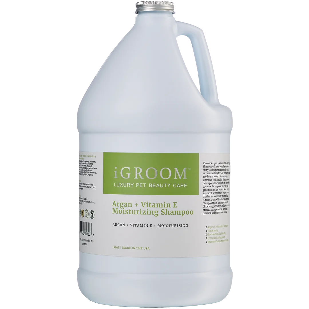 Argan and Vitamin E Shampoo Gallon by iGroom