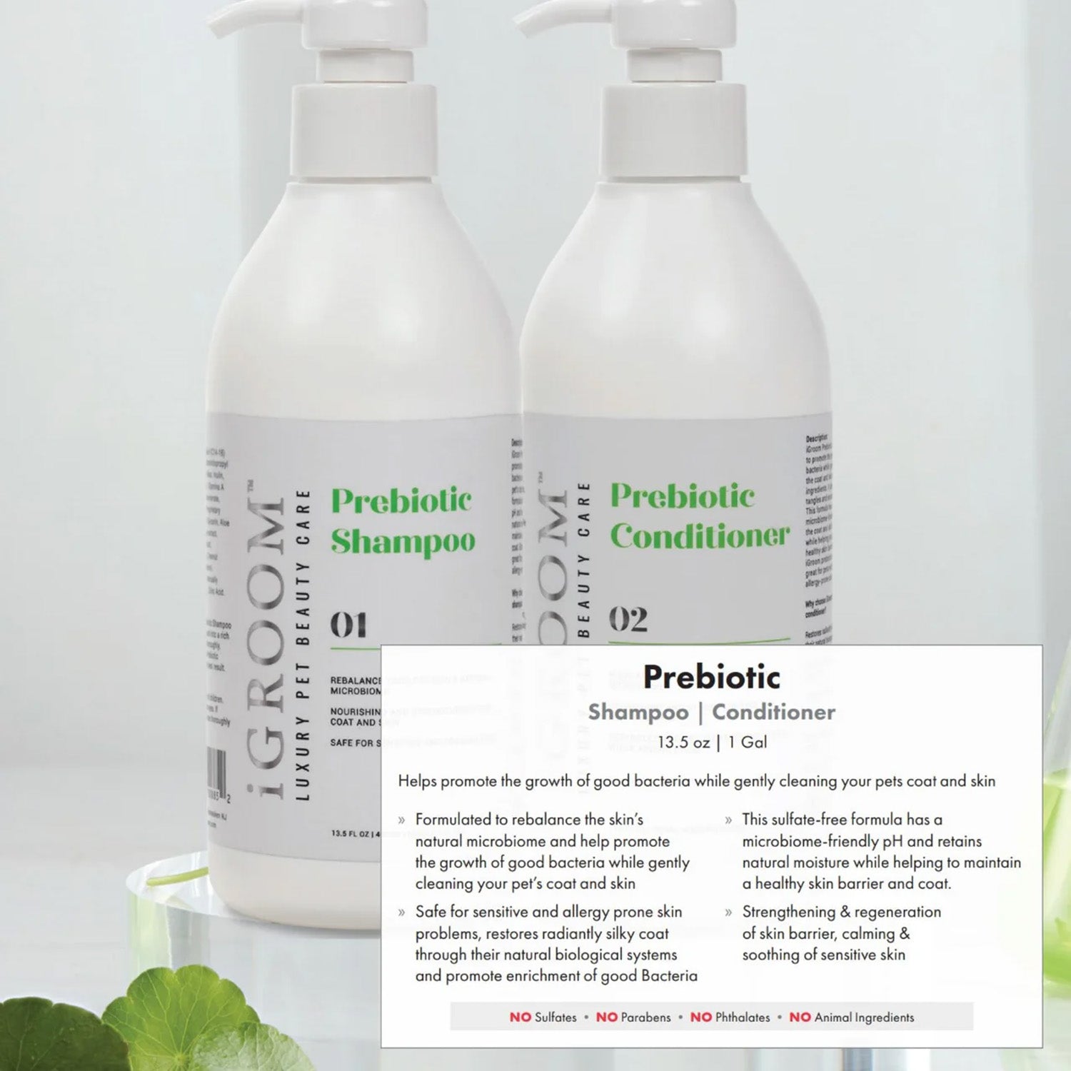 igroom prebiotic shampoo and conditioner