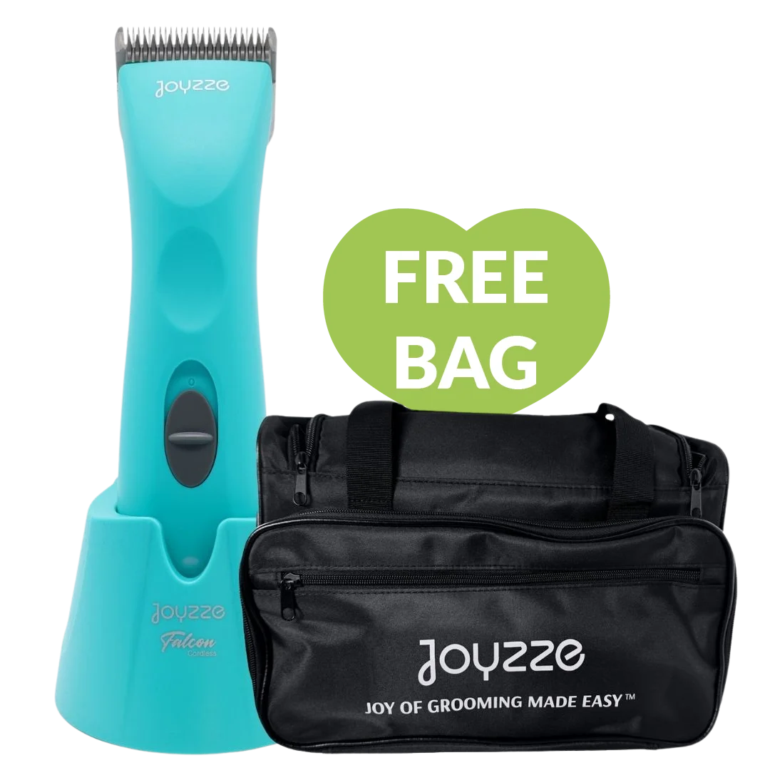 Falcon Teal Cordless Clipper with Free Bag by Joyzze