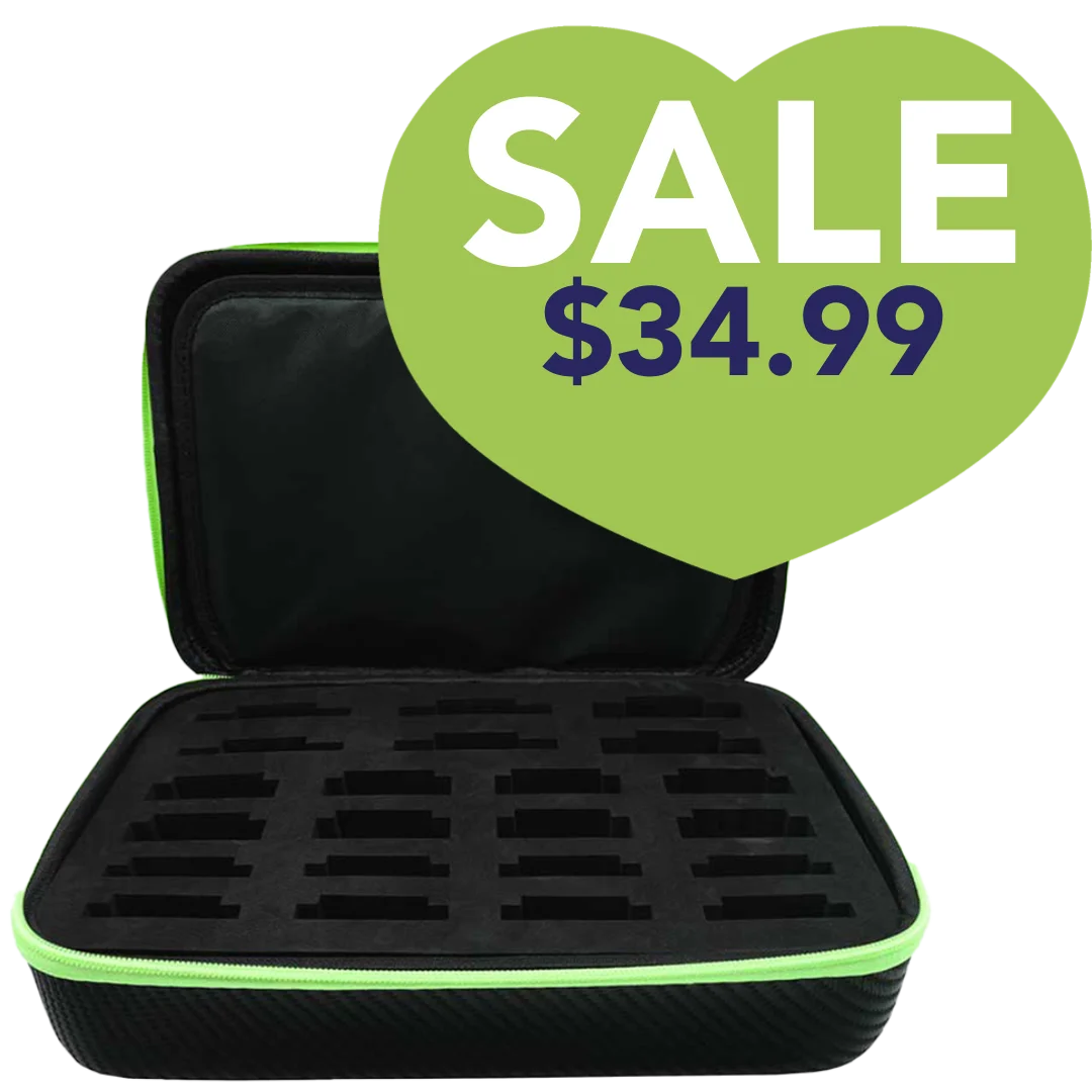 Blade Storage Case Green-Holds 22 Blades by Joyzze