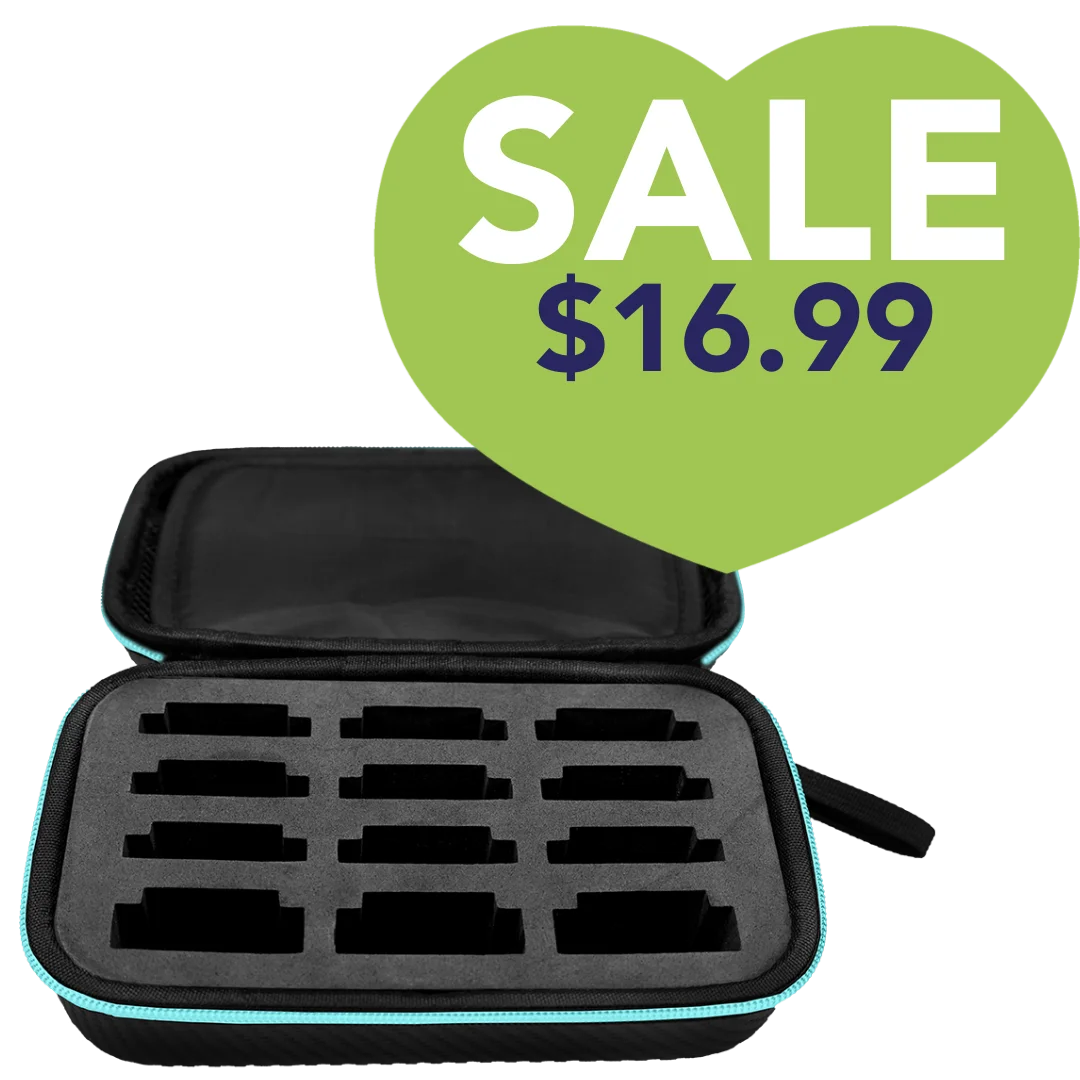 Blade Storage Case Teal-Holds 12 Blades by Joyzze