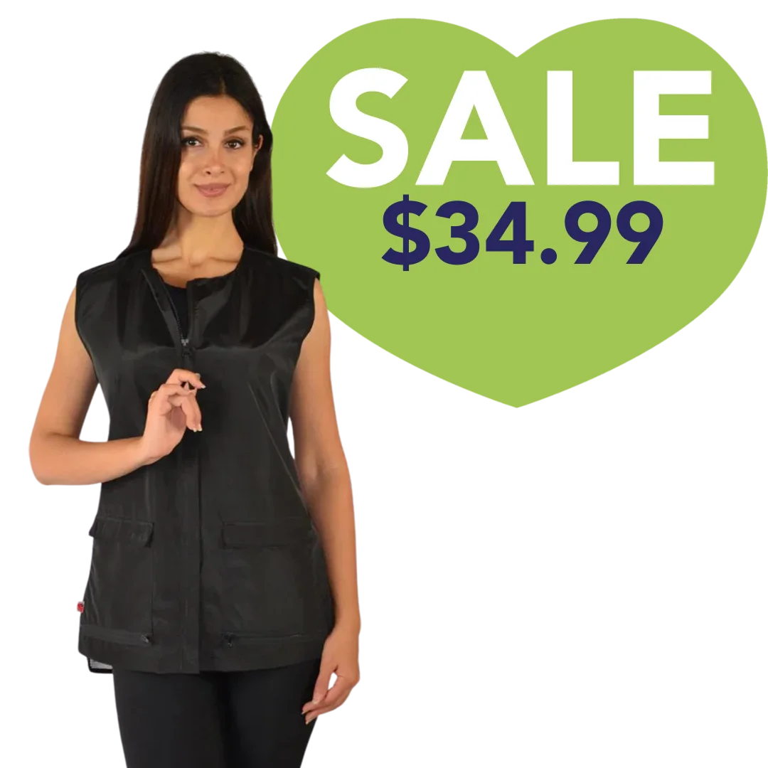 Ladies Waterproof Black Vest by Ladybird Line