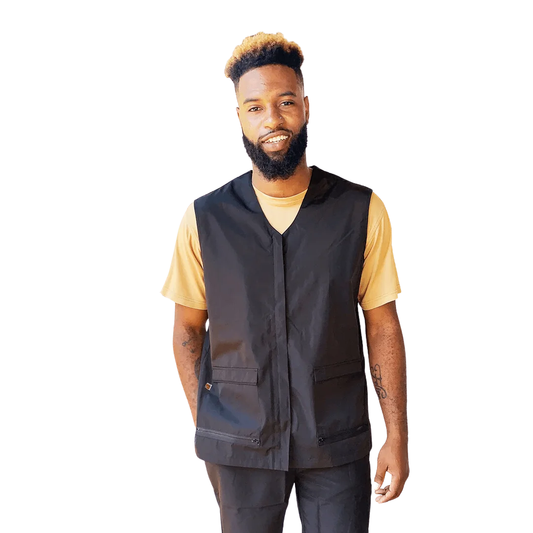 Men's Black Waterproof Vest by Ladybird Line