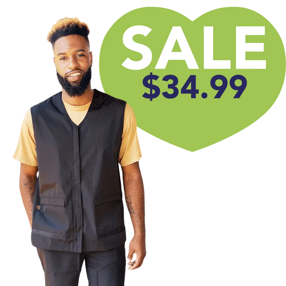 Men's Black Waterproof Vest by Ladybird Line