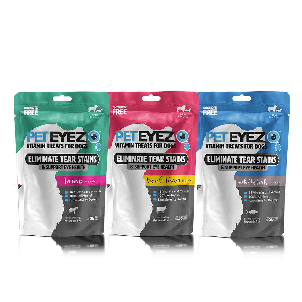 Lamb, Beef Liver and Whitefish Dog Treats Bundle by Pet Eyez