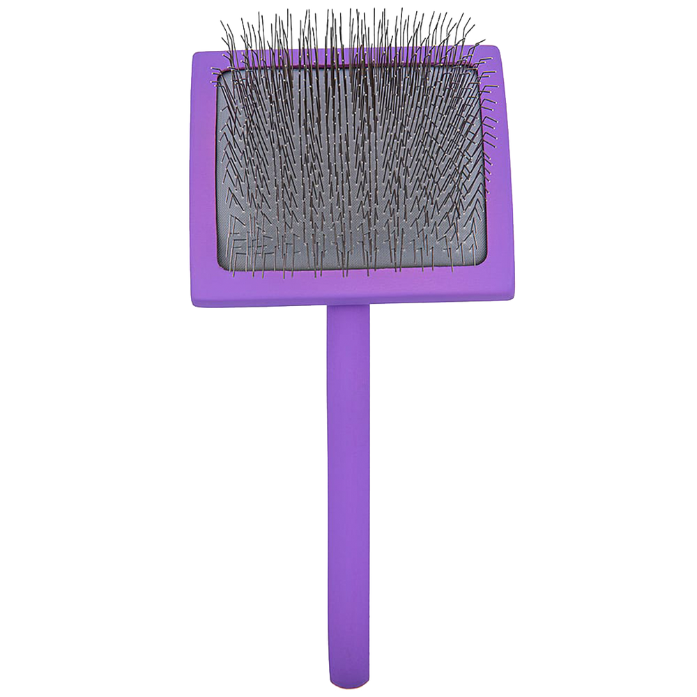 Large Curved Purple Dematting Brush by PetStore.Direct