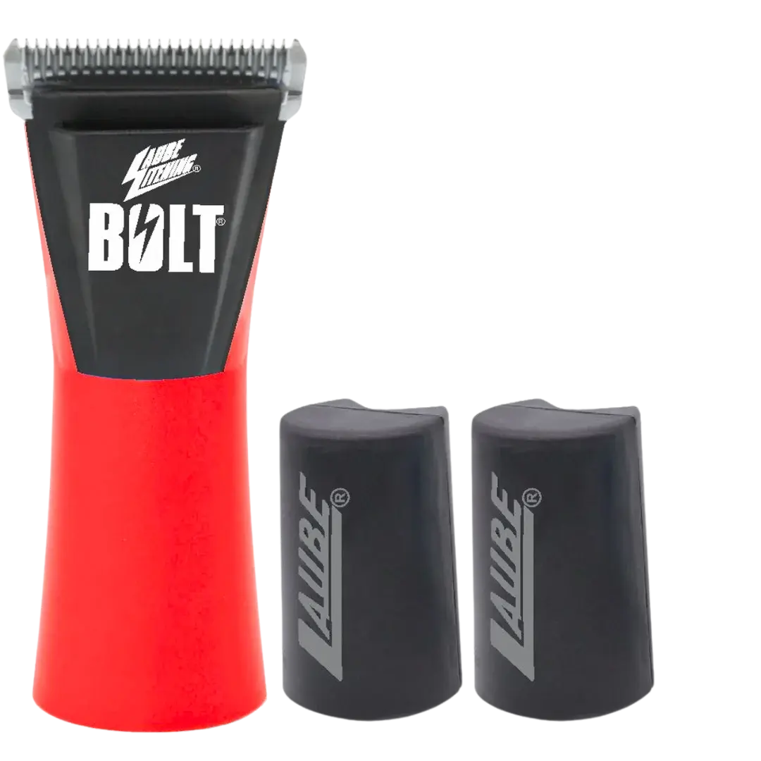 BOLT Cordless 2 Speed Clipper Red with Two Batteries by Laube