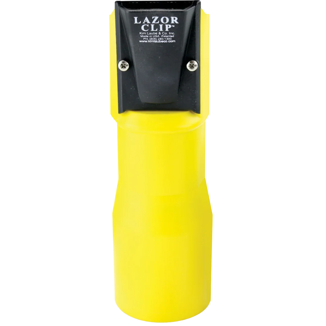 Lazor Blade Cordless 2 Speed Clipper Yellow with Two Batteries by Laube