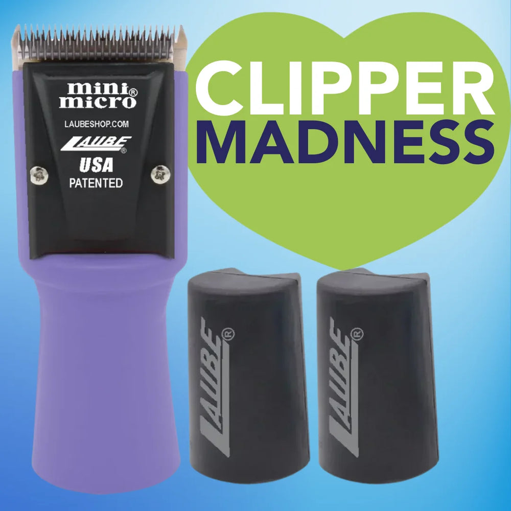 Mini Micro Cordless 2 Speed Clipper Purple with Two Batteries by Laube